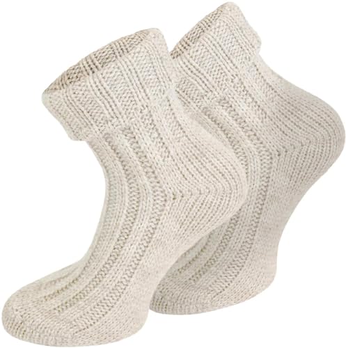 normani 2 Paar Unschlagsocken - Im traditionellen Alpaka Design Farbe Wollweiß Größe 43/46 normani 2 Paar Unschlagsocken - Im traditionellen Alpaka Design Farbe Wollweiß Größe 43/46 von normani