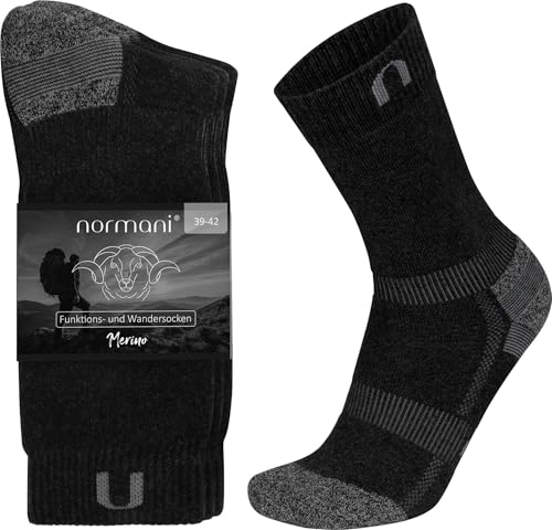 normani 2 Paar Wander- und Funktionssocken Outdoor Socken aus Merinowolle Größe 39-42 normani 2 Paar Wander- und Funktionssocken Outdoor Socken aus Merinowolle Größe 39-42 von normani