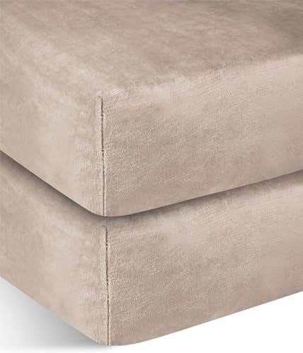 normani 2 weiche Flanell Spannbettlaken mit Cashmere Touch und 35 cm Steghöhe - Bettlaken aus Jersey Fleece - warmes Winter Spannbetttuch Laken Farbe Taupe Größe 140 cm x 200 cm normani 2 weiche Flanell Spannbettlaken mit Cashmere Touch und 35 cm Steghöhe - Bettlaken aus Jersey Fleece - warmes Winter Spannbetttuch Laken Farbe Taupe Größe 140 cm x 200 cm von normani