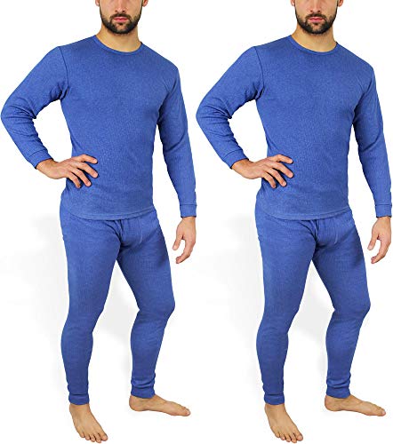 normani 2 x Herren Thermo Unterwäsche - Ski Unterwäsche Garnitur - Lange Unterhose und Hemd - Thermounterwäsche Set Farbe Blau Größe L normani 2 x Herren Thermo Unterwäsche - Ski Unterwäsche Garnitur - Lange Unterhose und Hemd - Thermounterwäsche Set Farbe Blau Größe L von normani