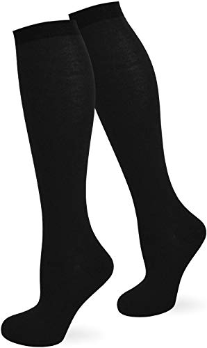 normani 3 Paar Unisex Kniestrümpfe mit Frotteesohle in Schwarz mit 80% hochwertiger, atmungsaktiver Baumwolle Hohe Socken für Damen und Herren Größe 43/46 normani 3 Paar Unisex Kniestrümpfe mit Frotteesohle in Schwarz mit 80% hochwertiger, atmungsaktiver Baumwolle Hohe Socken für Damen und Herren Größe 43/46 von normani