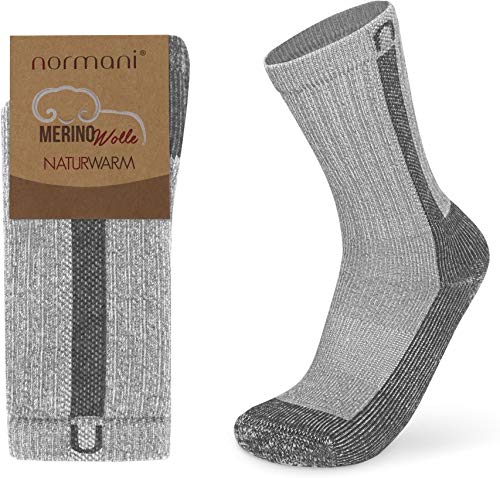 normani 2 Paar Merino Wander- und Arbeitssocken Extrem Stabil für Outdoor Aktivitäten Farbe Grau/Dunkelgrau Größe 43-46 normani 2 Paar Merino Wander- und Arbeitssocken Extrem Stabil für Outdoor Aktivitäten Farbe Grau/Dunkelgrau Größe 43-46 von normani