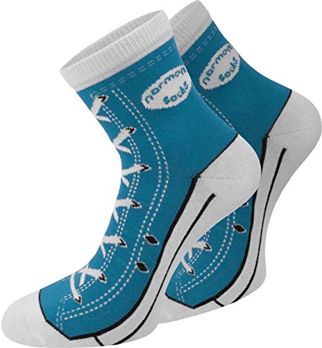 normani 4 Paar Baumwoll Socken - Lustige Strümpfe für Damen, Herren und Kinder im Schuh-Design Farbe Dunkelblau Größe 43/46 normani 4 Paar Baumwoll Socken - Lustige Strümpfe für Damen, Herren und Kinder im Schuh-Design Farbe Dunkelblau Größe 43/46 von normani