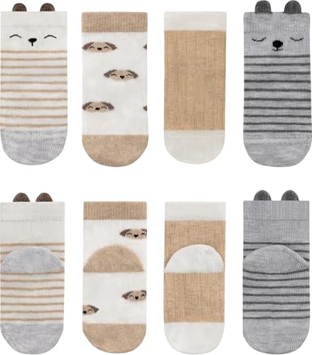 normani 4 Paar Kindersocken Babysöckchen mit Ohren kuschelig hautweich Größe 15-18 von normani