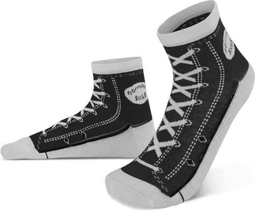 normani 4 Paar Socken im Schuh-Design mit vielen originalgetreuen Details Farbe Schwarz Größe 43/46 normani 4 Paar Socken im Schuh-Design mit vielen originalgetreuen Details Farbe Schwarz Größe 43/46 von normani