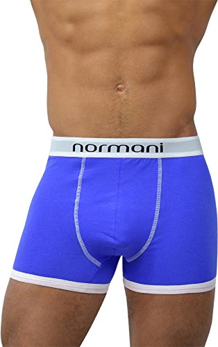normani 4 x Herren Unterwäsche Boxershorts Boxer Shorts Farbe Retro/Blau Größe XL von normani