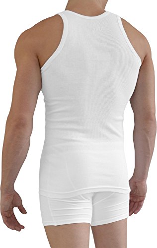 normani 5 x Herren Unterhemd Doppelripp Sportjacke - 100% gekaemmte Baumwolle Einlaufvorbehandelt Größe 11=XXXL normani 5 x Herren Unterhemd Doppelripp Sportjacke - 100% gekaemmte Baumwolle Einlaufvorbehandelt Größe 11=XXXL von normani