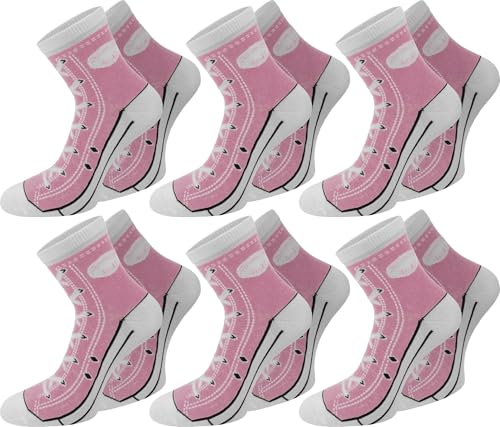 normani 6 Paar Baumwoll Socken im Schuh - Design Farbe Rosa Größe 39/42 normani 6 Paar Baumwoll Socken im Schuh - Design Farbe Rosa Größe 39/42 von normani