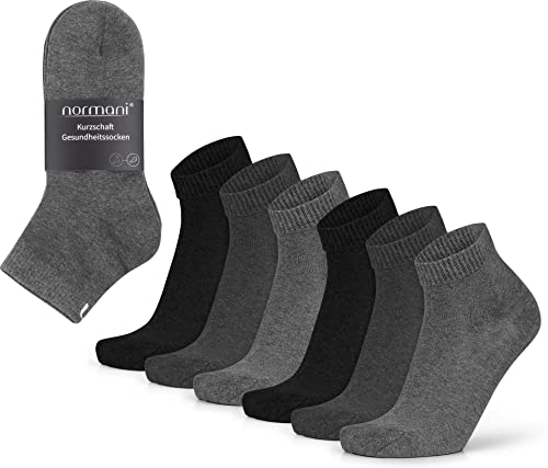 normani 6 Paar Kurzschaft-Socken Laufsocken Sportsocken aus pflegeleichter Baumwoll-Mischung mit Elasthan Farbe Grau/Anthrazit/Schwarz Größe 43-46 normani 6 Paar Kurzschaft-Socken Laufsocken Sportsocken aus pflegeleichter Baumwoll-Mischung mit Elasthan Farbe Grau/Anthrazit/Schwarz Größe 43-46 von normani
