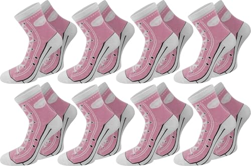 normani 6 Paar Socken im Schuh-Design mit vielen originalgetreuen Details Farbe Rosa Größe 39/42 normani 6 Paar Socken im Schuh-Design mit vielen originalgetreuen Details Farbe Rosa Größe 39/42 von normani