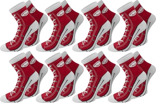 normani 6 Paar Socken im Schuh-Design mit vielen originalgetreuen Details Farbe Rot Größe 43/46 normani 6 Paar Socken im Schuh-Design mit vielen originalgetreuen Details Farbe Rot Größe 43/46 von normani