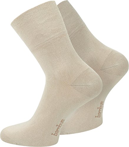 normani 6 x Bambus Kurzschaftsocken Farbe Beige Größe 47/50 von normani