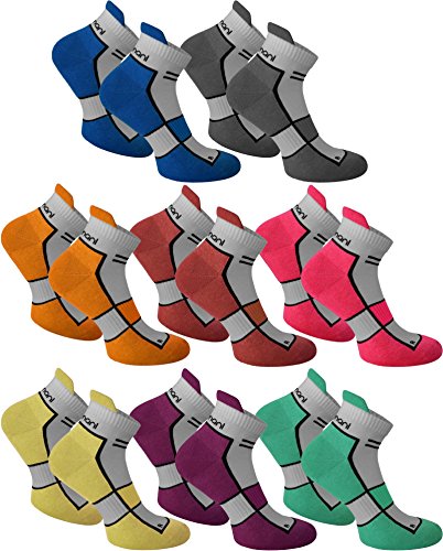 normani 8 Paar Sneaker Running Laufsocken Funktionssocken mit Frotteesohle und Stützfunktion Farbe Dewberry Größe 43/46 normani 8 Paar Sneaker Running Laufsocken Funktionssocken mit Frotteesohle und Stützfunktion Farbe Dewberry Größe 43/46 von normani