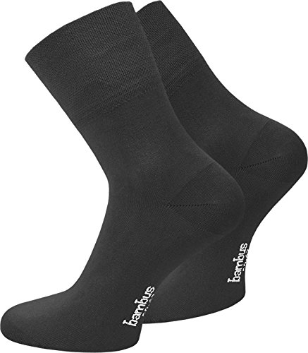 normani Bambussocken mit kurzen Schaft - Kurzschaftsocken für Damen und Herren aus weicher atmungsaktiver Bambusviskose Farbe Schwarz Größe 35/38 normani Bambussocken mit kurzen Schaft - Kurzschaftsocken für Damen und Herren aus weicher atmungsaktiver Bambusviskose Farbe Schwarz Größe 35/38 von normani
