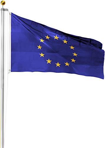 normani Aluminium Fahnenmast inkl. Deutschland Fahne + Bodenhülse + Zugseil - in verschiedenen Höhen wählbar Farbe Europa Größe 9.00 Meter normani Aluminium Fahnenmast inkl. Deutschland Fahne + Bodenhülse + Zugseil - in verschiedenen Höhen wählbar Farbe Europa Größe 9.00 Meter von normani