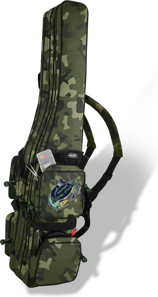 normani Angelrutentasche, Rutenfutteral Angelrutenrucksack Angelrutentasche mit 3-4 Fächern normani Angelrutentasche, Rutenfutteral Angelrutenrucksack Angelrutentasche mit 3-4 Fächern von normani