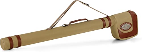 normani Angeltasche Rutentasche Hardcase Allround Fliegenrutentasche 145cm mit Tragegriff und Schultergurt - Wasserfest Farbe Beige von normani
