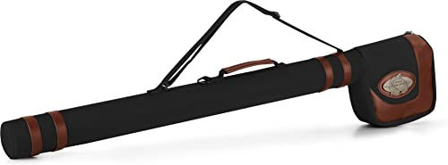 normani Angeltasche Rutentasche Hardcase Allround Fliegenrutentasche 145cm mit Tragegriff und Schultergurt - Wasserfest Farbe Schwarz von normani