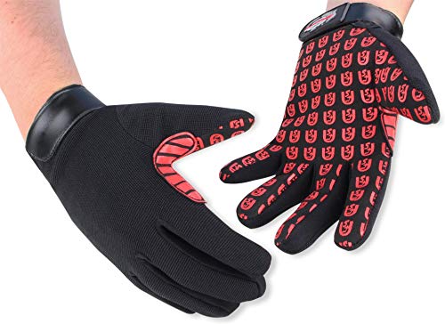 normani Anglerhandschuhe Raubfischhandschuhe - ideal zum Spinnangeln aus elastischem Material (S-3XL) Farbe Rot Größe M von normani
