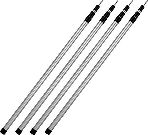 normani Aufstellstangen Set Teleskopstangen 4, 5 oder 6 Stück Zeltstange aus 6061 Aluminium - Stufenlos Höhenverstellbar Farbe 4-Stück Größe Small normani Aufstellstangen Set Teleskopstangen 4, 5 oder 6 Stück Zeltstange aus 6061 Aluminium - Stufenlos Höhenverstellbar Farbe 4-Stück Größe Small von normani