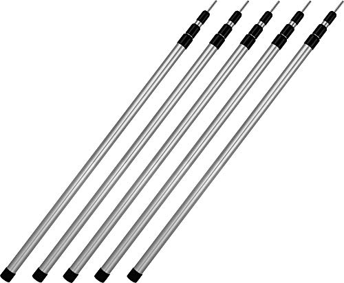 normani Aufstellstangen Set Teleskopstangen 4, 5 oder 6 Stück Zeltstange aus 6061 Aluminium - Stufenlos Höhenverstellbar Farbe 5-Stück Größe Medium normani Aufstellstangen Set Teleskopstangen 4, 5 oder 6 Stück Zeltstange aus 6061 Aluminium - Stufenlos Höhenverstellbar Farbe 5-Stück Größe Medium von normani