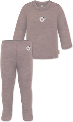 normani Baby Merino Set Wollpullover und Lange Unterhose Strampelhose mit Füßen - Schlafanzug Thermounterwäsche Winter Unterwäsche Pullover und Leggings mit Fuß Farbe Rosa Größe 80 normani Baby Merino Set Wollpullover und Lange Unterhose Strampelhose mit Füßen - Schlafanzug Thermounterwäsche Winter Unterwäsche Pullover und Leggings mit Fuß Farbe Rosa Größe 80 von normani