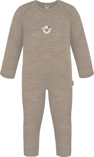 normani Baby Winter Strampler Merino Overall ohne Füße - Unisex Schlafanzug Schlafstrampler Einteiler aus 100% Merinowolle Farbe Beige Größe 80 normani Baby Winter Strampler Merino Overall ohne Füße - Unisex Schlafanzug Schlafstrampler Einteiler aus 100% Merinowolle Farbe Beige Größe 80 von normani
