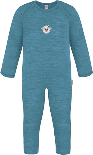 normani Baby Winter Strampler Merino Overall ohne Füße - Unisex Schlafanzug Schlafstrampler Einteiler aus 100% Merinowolle Farbe Blau Größe 68 normani Baby Winter Strampler Merino Overall ohne Füße - Unisex Schlafanzug Schlafstrampler Einteiler aus 100% Merinowolle Farbe Blau Größe 68 von normani