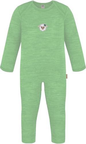 normani Baby Winter Strampler Merino Overall ohne Füße - Unisex Schlafanzug Schlafstrampler Einteiler aus 100% Merinowolle Farbe Grün Größe 68 normani Baby Winter Strampler Merino Overall ohne Füße - Unisex Schlafanzug Schlafstrampler Einteiler aus 100% Merinowolle Farbe Grün Größe 68 von normani