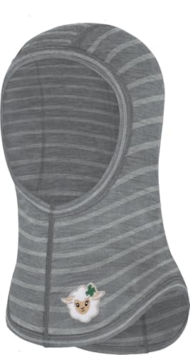 normani Baby Woll Sturmhaube Thermo Balasclava Schlupfmütze aus Wolle Wintermütze Skihaube Unterziehmütze Sturmmaske aus 100% Merinowolle von 0 bis 8 Jahre Farbe Grau gestreift Größe 80/92 normani Baby Woll Sturmhaube Thermo Balasclava Schlupfmütze aus Wolle Wintermütze Skihaube Unterziehmütze Sturmmaske aus 100% Merinowolle von 0 bis 8 Jahre Farbe Grau gestreift Größe 80/92 von normani