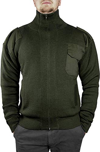 normani Bundeswehr Strickjacke mit durchgängigem Reißverschluss und hohem Wollanteil Farbe Oliv Größe 56 normani Bundeswehr Strickjacke mit durchgängigem Reißverschluss und hohem Wollanteil Farbe Oliv Größe 56 von normani