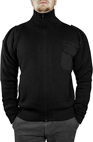 normani Bundeswehr Strickjacke mit durchgängigem Reißverschluss und hohem Wollanteil Farbe Schwarz Größe 52 normani Bundeswehr Strickjacke mit durchgängigem Reißverschluss und hohem Wollanteil Farbe Schwarz Größe 52 von normani