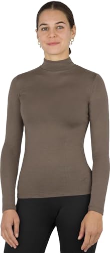 normani Damen Merino Pullover mit Stehkragen Rollkragenpullover aus Merinowolle - Winter Feinstrickpullover Wollpullover Langarmpullover mit Kragen - 100% Bio-Merinowolle Farbe Braun Größe XL normani Damen Merino Pullover mit Stehkragen Rollkragenpullover aus Merinowolle - Winter Feinstrickpullover Wollpullover Langarmpullover mit Kragen - 100% Bio-Merinowolle Farbe Braun Größe XL von normani