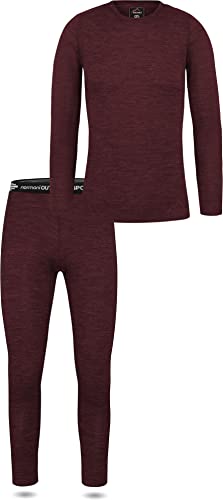 normani Damen Merino Skiunterwäsche Thermounterwäsche Set - 100% Merinowolle - Oberteil und Unterhose - warme Winter Outdoor Sportunterwäsche Funktionsunterwäsche Farbe Rot Größe M normani Damen Merino Skiunterwäsche Thermounterwäsche Set - 100% Merinowolle - Oberteil und Unterhose - warme Winter Outdoor Sportunterwäsche Funktionsunterwäsche Farbe Rot Größe M von normani