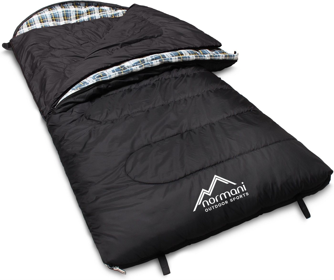 normani Deckenschlafsack Outdoor-Schlafsack Extrem 4-In-1 Antarctica, bis -40°C 500 + 250 g/m² Füllung von normani