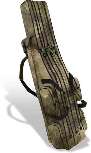 normani Fishing Sports Rutentasche Anglertasche 160 cm Länge mit 3 Kammern bis 6 Ruten für Angelruten, Kescher und Rutenhalter Farbe TAC Größe 1,60 m normani Fishing Sports Rutentasche Anglertasche 160 cm Länge mit 3 Kammern bis 6 Ruten für Angelruten, Kescher und Rutenhalter Farbe TAC Größe 1,60 m von normani