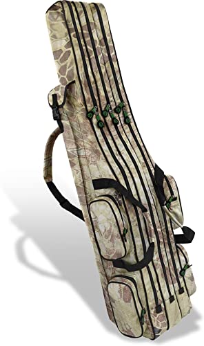 normani Fishing Sports Rutentasche Anglertasche 160 cm Länge mit 3 Kammern bis 6 Ruten für Angelruten, Kescher und Rutenhalter Farbe Wald-Tarnfarbe Größe 1,60 m normani Fishing Sports Rutentasche Anglertasche 160 cm Länge mit 3 Kammern bis 6 Ruten für Angelruten, Kescher und Rutenhalter Farbe Wald-Tarnfarbe Größe 1,60 m von normani
