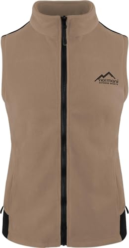 normani Fleece Weste für Damen mit Reißverschlusstaschen, Stehkragen, ZIP-T3K System Farbe Beige Größe L normani Fleece Weste für Damen mit Reißverschlusstaschen, Stehkragen, ZIP-T3K System Farbe Beige Größe L von normani