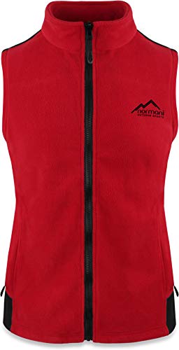 normani Fleece Weste für Damen mit Reißverschlusstaschen, Stehkragen, ZIP-T3K System Farbe Rot Größe L normani Fleece Weste für Damen mit Reißverschlusstaschen, Stehkragen, ZIP-T3K System Farbe Rot Größe L von normani