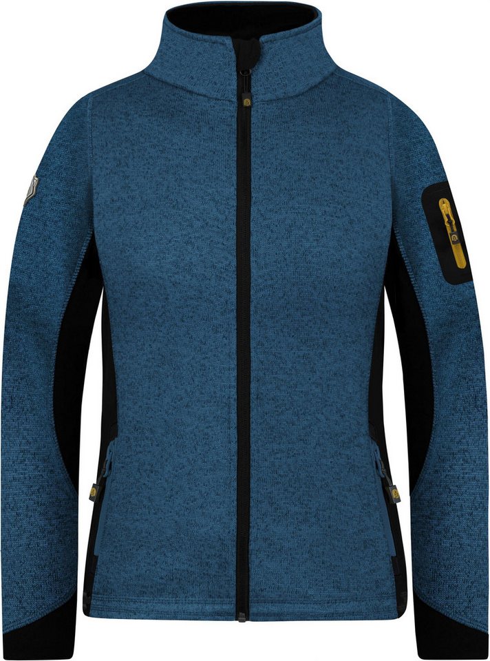 normani Fleecejacke Damen Strickjacke „Pukaskwa“ Strickfleecejacke Fleecejacke mit Stehkragen und Seitentaschen normani Fleecejacke Damen Strickjacke „Pukaskwa“ Strickfleecejacke Fleecejacke mit Stehkragen und Seitentaschen von normani