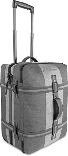 normani Handgepäck Reisetasche Trolley - 45 L (52 x 38 x 20-28 cm) Farbe Dunkelgrau/Grau von normani