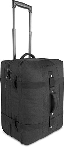 normani Handgepäck Reisetasche Trolley - 45 L (52 x 38 x 20-28 cm) Farbe Schwarz von normani