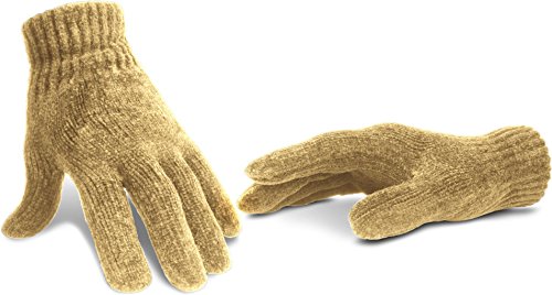 normani Handschuhe Chenille für Teenager und Damen Beige Farbe Beige normani Handschuhe Chenille für Teenager und Damen Beige Farbe Beige von normani