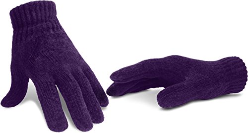normani Handschuhe Chenille für Teenager und Damen Beige Farbe Lila normani Handschuhe Chenille für Teenager und Damen Beige Farbe Lila von normani