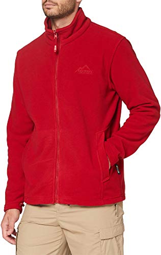 normani Herren Dicke Fleecejacke Fleece Jacke Outdoor Jacke Sportjacke aus schnelltrocknendem 280 g/m² Polyester Farbe Rot Größe L/52 normani Herren Dicke Fleecejacke Fleece Jacke Outdoor Jacke Sportjacke aus schnelltrocknendem 280 g/m² Polyester Farbe Rot Größe L/52 von normani