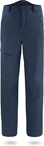 normani Herren Fleecehose Winter Softshellhose wattierte, Wind- und wasserdichte Skihose Trekkinghose Farbe Navy Größe M/50 von normani