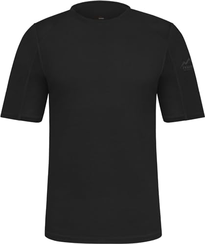 normani Herren Merino Sommer T-Shirt Halbarmshirt Outdoor Short Sleeve Kurzarm Oberteil Funktionsoberteil Baselayer 100% RWS Merinowolle - Mulesing Frei Farbe Schwarz Größe L normani Herren Merino Sommer T-Shirt Halbarmshirt Outdoor Short Sleeve Kurzarm Oberteil Funktionsoberteil Baselayer 100% RWS Merinowolle - Mulesing Frei Farbe Schwarz Größe L von normani