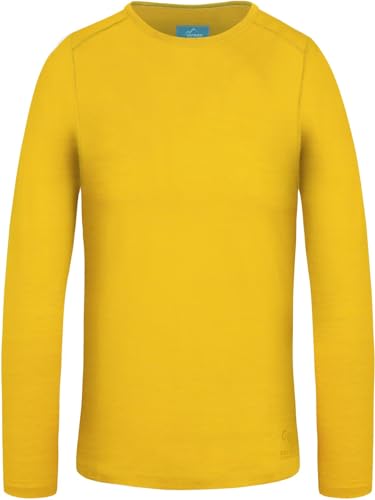 normani Kinder Merino Langarm Shirt Ski-Unterhemd Thermounterwäsche Funktionsshirt aus 100% Bio-Merinowolle für Junge und Mädchen Farbe Gelb Größe 158-164 normani Kinder Merino Langarm Shirt Ski-Unterhemd Thermounterwäsche Funktionsshirt aus 100% Bio-Merinowolle für Junge und Mädchen Farbe Gelb Größe 158-164 von normani