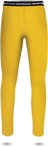 normani Kinder Merino Unterhose Kinderhose Skihose Thermounterhose Funktionshose Thermounterwäsche Baselayer aus 100% Bio-Merinowolle für Junge und Mädchen Farbe Gelb Größe 146-152 normani Kinder Merino Unterhose Kinderhose Skihose Thermounterhose Funktionshose Thermounterwäsche Baselayer aus 100% Bio-Merinowolle für Junge und Mädchen Farbe Gelb Größe 146-152 von normani