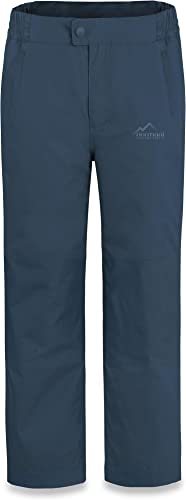 normani Kinder Thermohose Winterhose wasserdichte Skihose Schneehose Softshellhose Outdoorhose mit Seitentaschen - Wassersäule: 8500 mm - für Junge und Mädchen Farbe Navy Größe 146-152 von normani